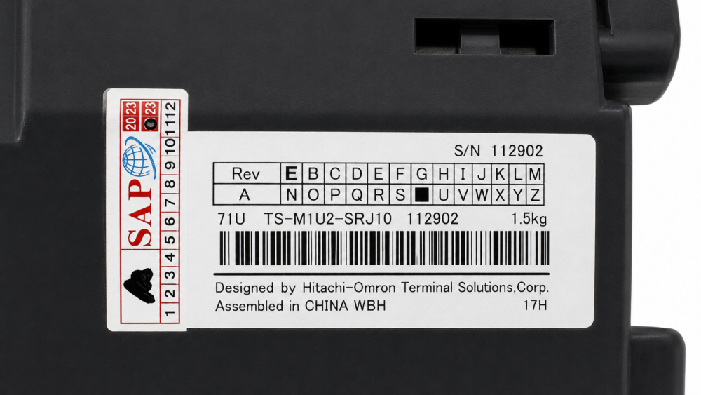 CASH CASSETTE HITACHI PN: TS-M1U2-SRJ10, 00TS-M1U2-SRJ10