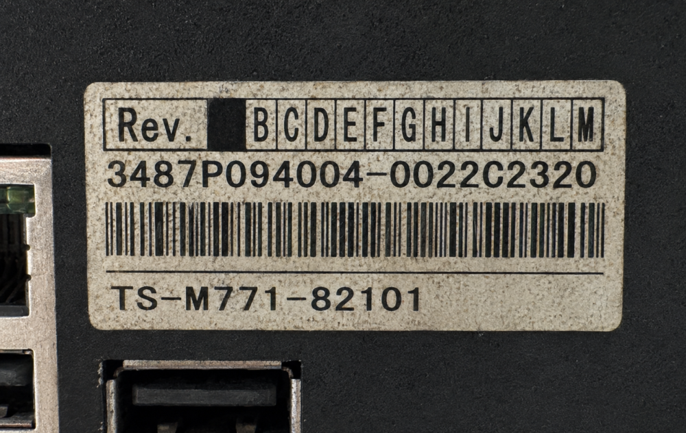 PC HITACHI PN: TS-M771-82101, 00TS-M771-82101