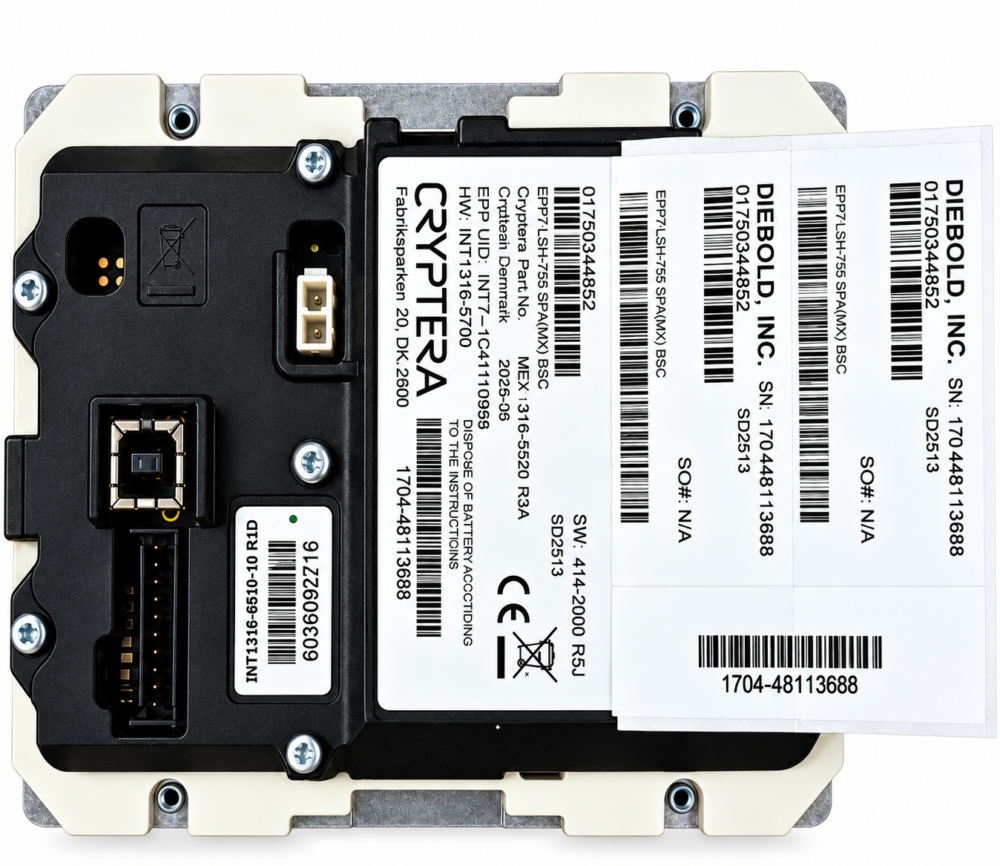 1750255914.2 Diebold EPPV7 INT ASIA ST +/- PN: 1750255914