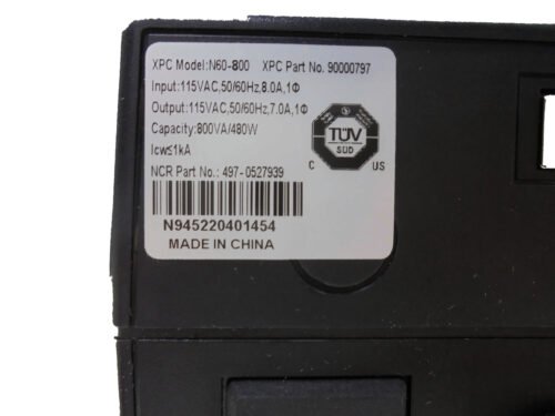 4970527939 NCR Outlet Uninterruptible Power Supply PN: 4970527939