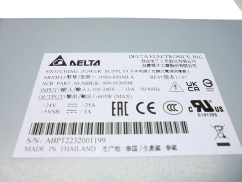 90036548 (1) NCR SWITCHING POWER SUPPLY PN: 90036548